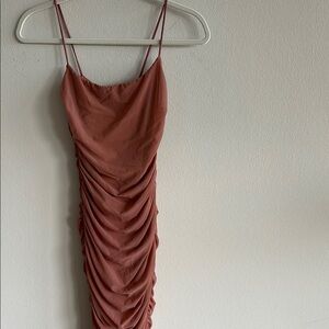 Princess Polly Pink Ruched Dress size 4